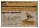 1960 Topps Baseball #490 Frank Robinson Reds VG-EX 529102