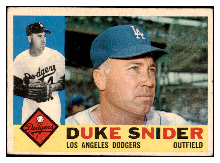 1960 Topps Baseball #493 Duke Snider Dodgers VG-EX 529103