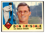 1960 Topps Baseball #475 Don Drysdale Dodgers EX-MT 529111