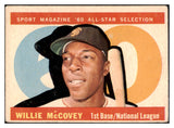 1960 Topps Baseball #554 Willie McCovey A.S. Giants VG 529115