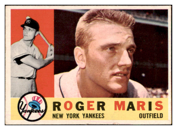 1960 Topps Baseball #377 Roger Maris Yankees VG-EX 529117