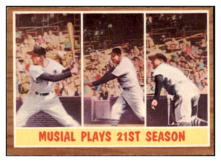 1962 Topps Baseball #317 Stan Musial IA Cardinals EX-MT 529144