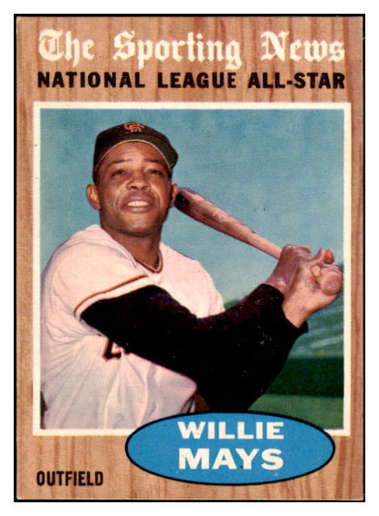 1962 Topps Baseball #395 Willie Mays A.S. Giants EX-MT 529152