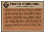 1962 Topps Baseball #396 Frank Robinson A.S. Reds EX-MT 529153