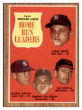 1962 Topps Baseball #053 A.L. Home Run Leaders Mickey Mantle EX-MT 529160