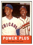 1963 Topps Baseball #242 Hank Aaron Ernie Banks EX-MT 529173