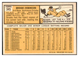 1963 Topps Baseball #345 Brooks Robinson Orioles EX-MT 529177