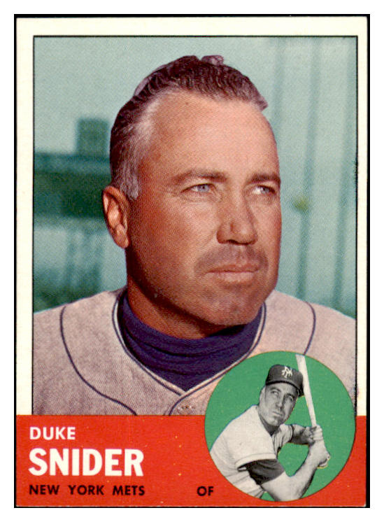 1963 Topps Baseball #550 Duke Snider Mets EX-MT 529182