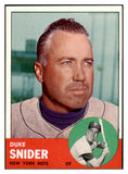 1963 Topps Baseball #550 Duke Snider Mets EX-MT 529182