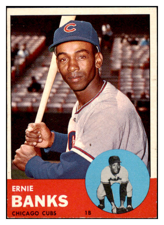 1963 Topps Baseball #380 Ernie Banks Cubs EX-MT 529188