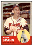 1963 Topps Baseball #320 Warren Spahn Braves EX-MT 529189