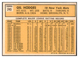 1963 Topps Baseball #245 Gil Hodges Mets EX-MT 529190