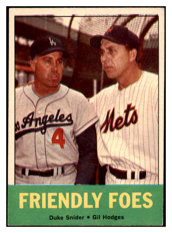 1963 Topps Baseball #068 Duke Snider Gil Hodges EX-MT 529192