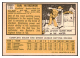 1963 Topps Baseball #115 Carl Yastrzemski Red Sox VG-EX 529195