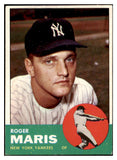 1963 Topps Baseball #120 Roger Maris Yankees VG-EX 529196