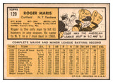 1963 Topps Baseball #120 Roger Maris Yankees VG-EX 529196
