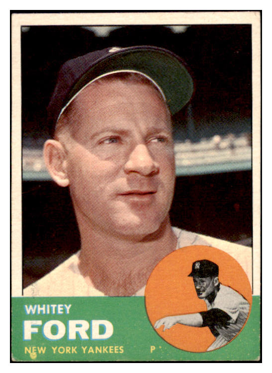1963 Topps Baseball #446 Whitey Ford Yankees VG-EX 529199
