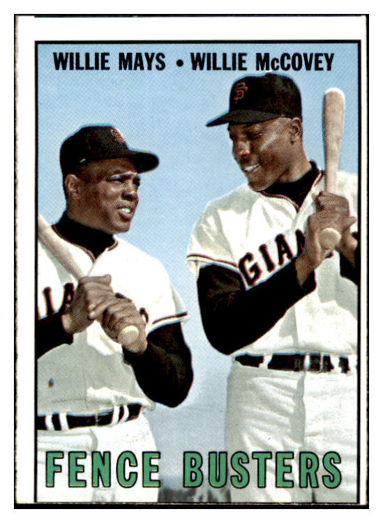 1967 Topps Baseball #423 Willie Mays Willie McCovey GD-VG 529204