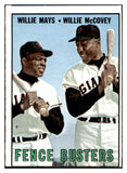 1967 Topps Baseball #423 Willie Mays Willie McCovey GD-VG 529204