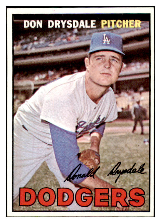 1967 Topps Baseball #055 Don Drysdale Dodgers EX-MT 529231