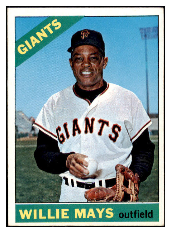 1966 Topps Baseball #001 Willie Mays Giants VG-EX 529237