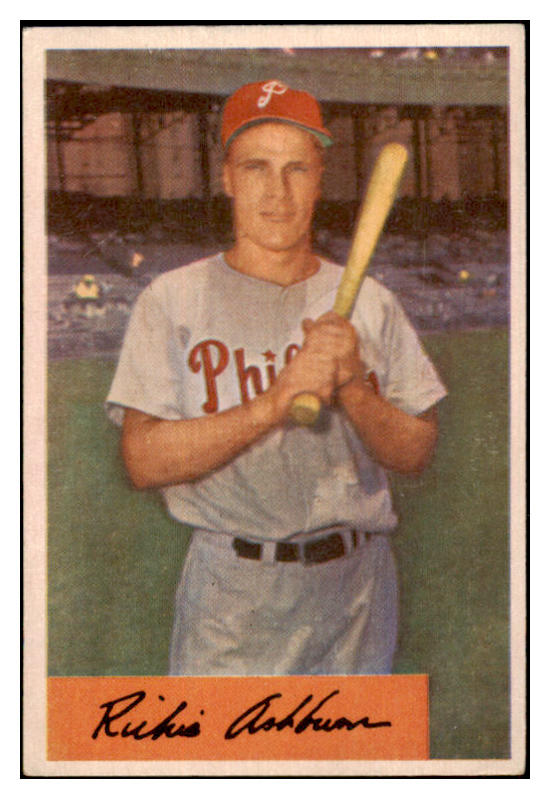 1954 Bowman Baseball #015 Richie Ashburn Phillies VG-EX 529244