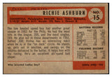1954 Bowman Baseball #015 Richie Ashburn Phillies VG-EX 529244