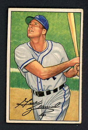 1952 Bowman Baseball #082 Gus Zernial A's VG-EX 529261