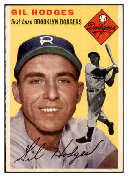 1954 Topps Baseball #102 Gil Hodges Dodgers EX-MT 529265