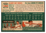 1954 Topps Baseball #102 Gil Hodges Dodgers EX-MT 529265