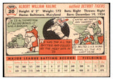 1956 Topps Baseball #020 Al Kaline Tigers EX-MT White 529270