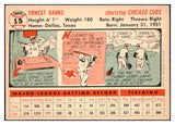 1956 Topps Baseball #015 Ernie Banks Cubs EX-MT White 529271