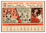 1956 Topps Baseball #010 Warren Spahn Braves EX-MT White 529272