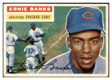 1956 Topps Baseball #015 Ernie Banks Cubs EX-MT Gray 529279