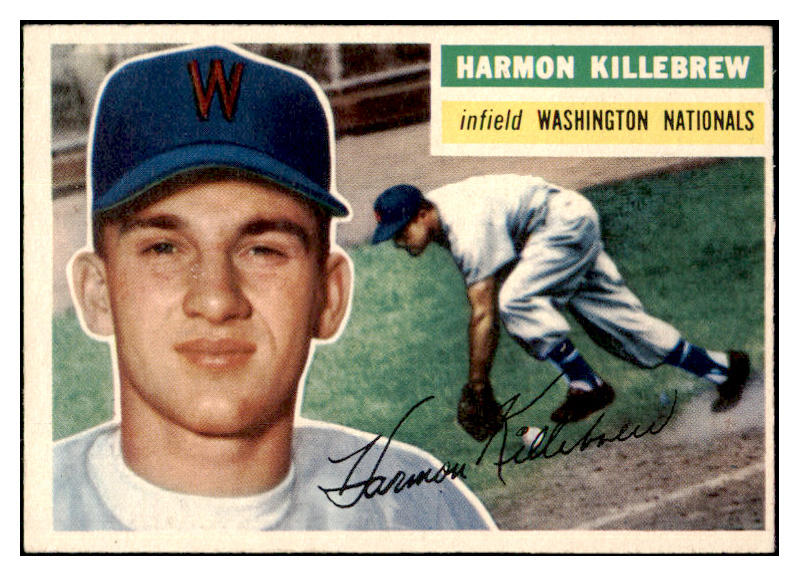 1956 Topps Baseball #164 Harmon Killebrew Senators EX-MT Gray 529283