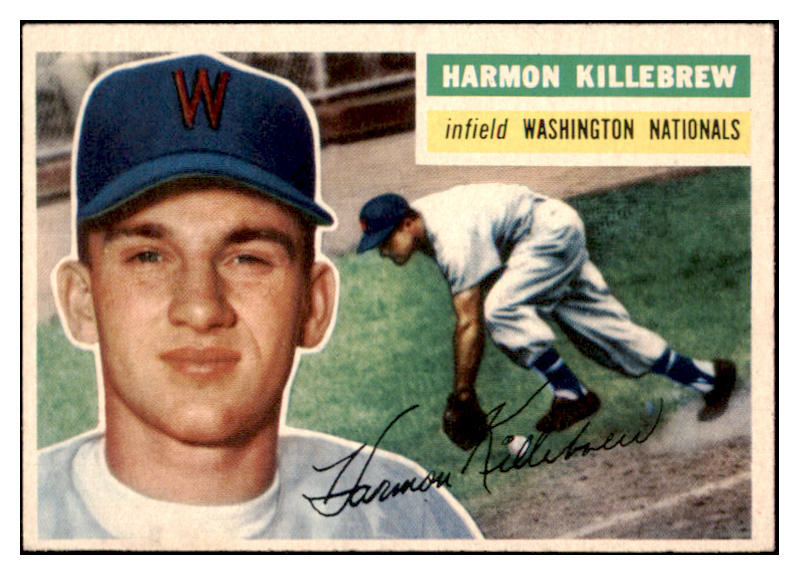 1956 Topps Baseball #164 Harmon Killebrew Senators EX-MT Gray 529294