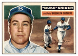 1956 Topps Baseball #150 Duke Snider Dodgers EX-MT Gray 529298