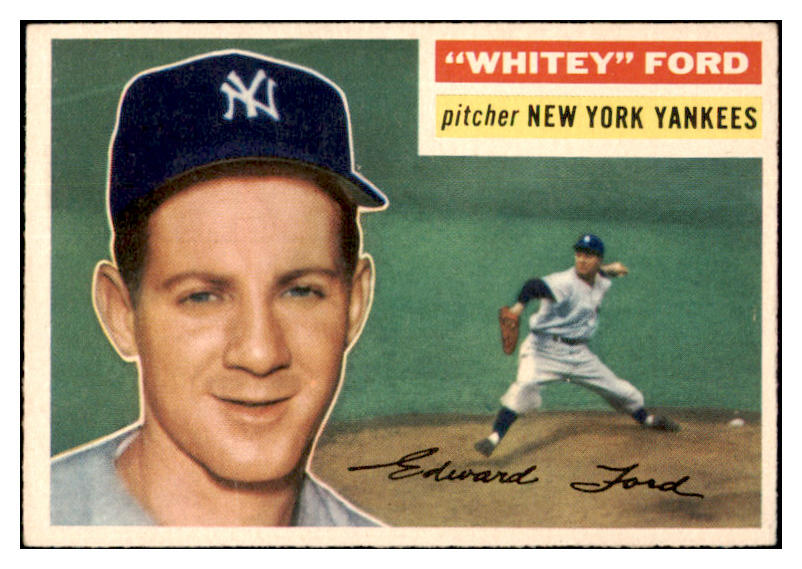 1956 Topps Baseball #240 Whitey Ford Yankees EX-MT 529299
