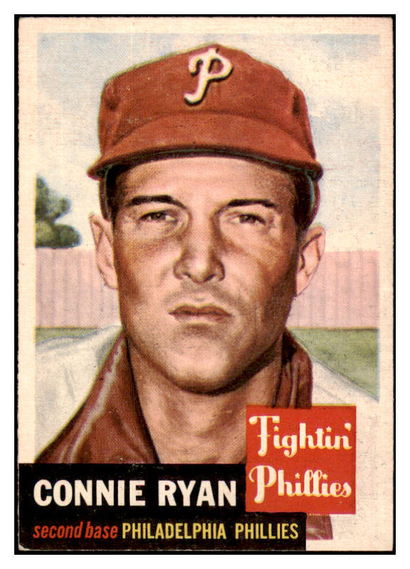 1953 Topps Baseball #102 Connie Ryan Phillies EX-MT 529304