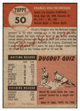 1953 Topps Baseball #050 Chuck Dressen Dodgers EX-MT 529306