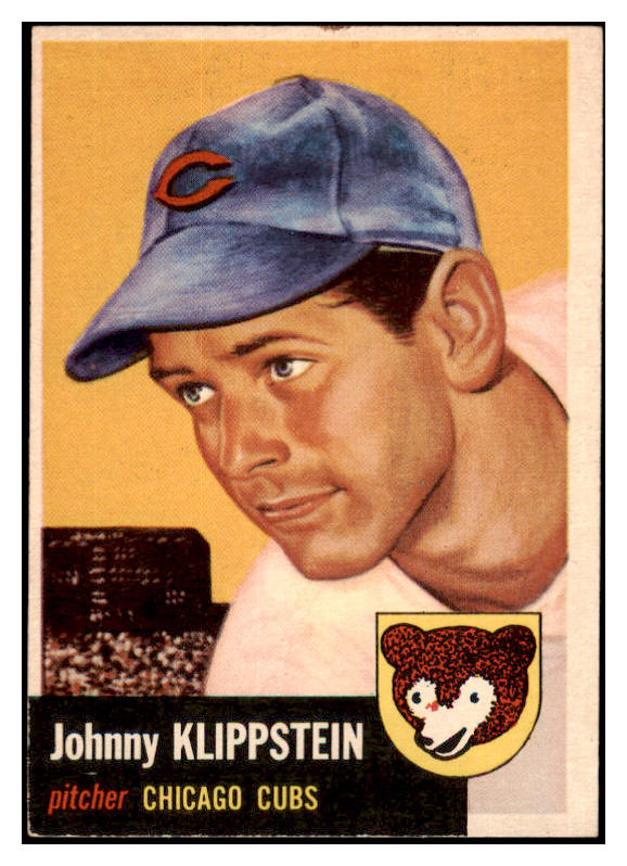 1953 Topps Baseball #046 Johnny Klippstein Cubs EX-MT 529308