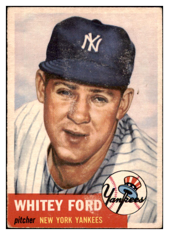 1953 Topps Baseball #207 Whitey Ford Yankees VG-EX 529310