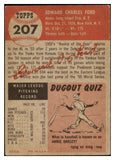 1953 Topps Baseball #207 Whitey Ford Yankees VG-EX 529310