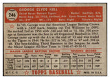 1952 Topps Baseball #246 George Kell Tigers GD-VG undersized 529312