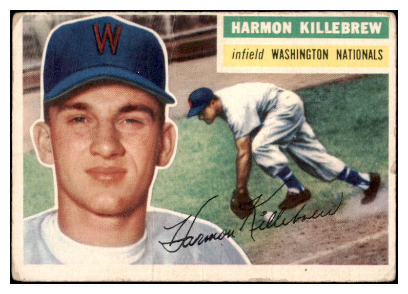 1956 Topps Baseball #164 Harmon Killebrew Senators Fair White 529314