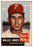 1953 Topps Baseball #088 Willie Jones Phillies EX 529322