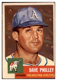 1953 Topps Baseball #064 Dave Philley A's EX 529323