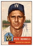 1953 Topps Baseball #219 Pete Runnels Senators EX+/EX-MT 529325