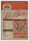1953 Topps Baseball #206 Ed Bailey Reds EX+/EX-MT 529327