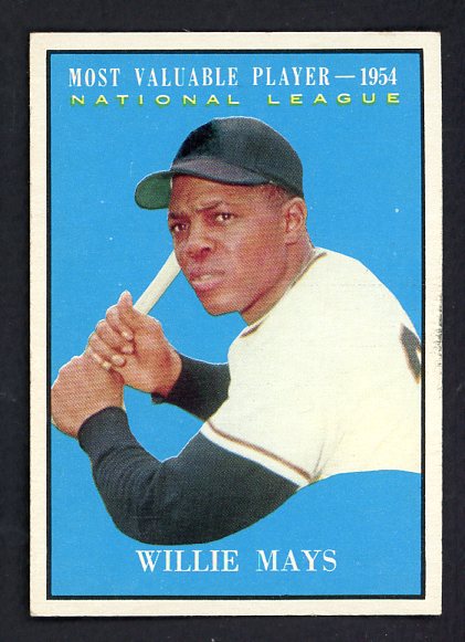 1961 Topps Baseball #482 Willie Mays MVP Giants NR-MT 529335